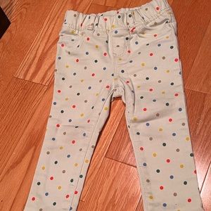 Gap Multi Polka Dot Denim Jeans Jegging Size 2